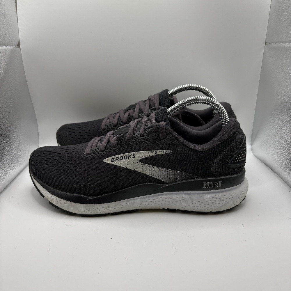 Brooks Women's Size 9.5B Ghost 16 Black Gray Athletic Running Shoes
